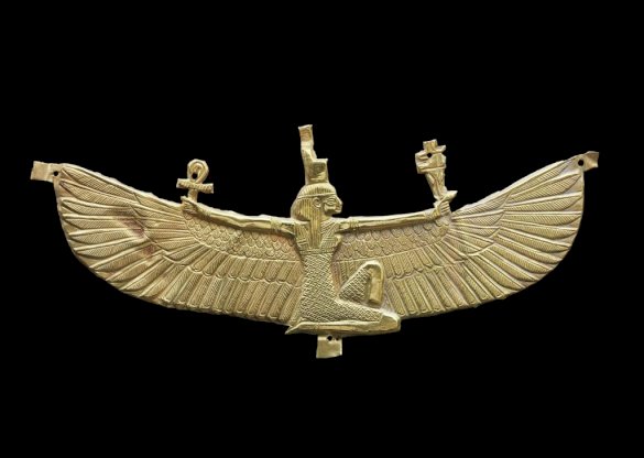 Pectoral with Isis, Nubian, 538–519 BC. Gold. Museum of fine Arts, Boston. Harvard University-Boston Museum of Fine Arts Expedition. Photograph © Museum of Fine Arts, Boston