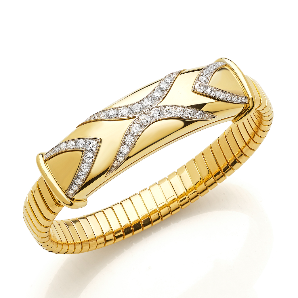 Xpandable  X²  Gold and Diamond Bracelet