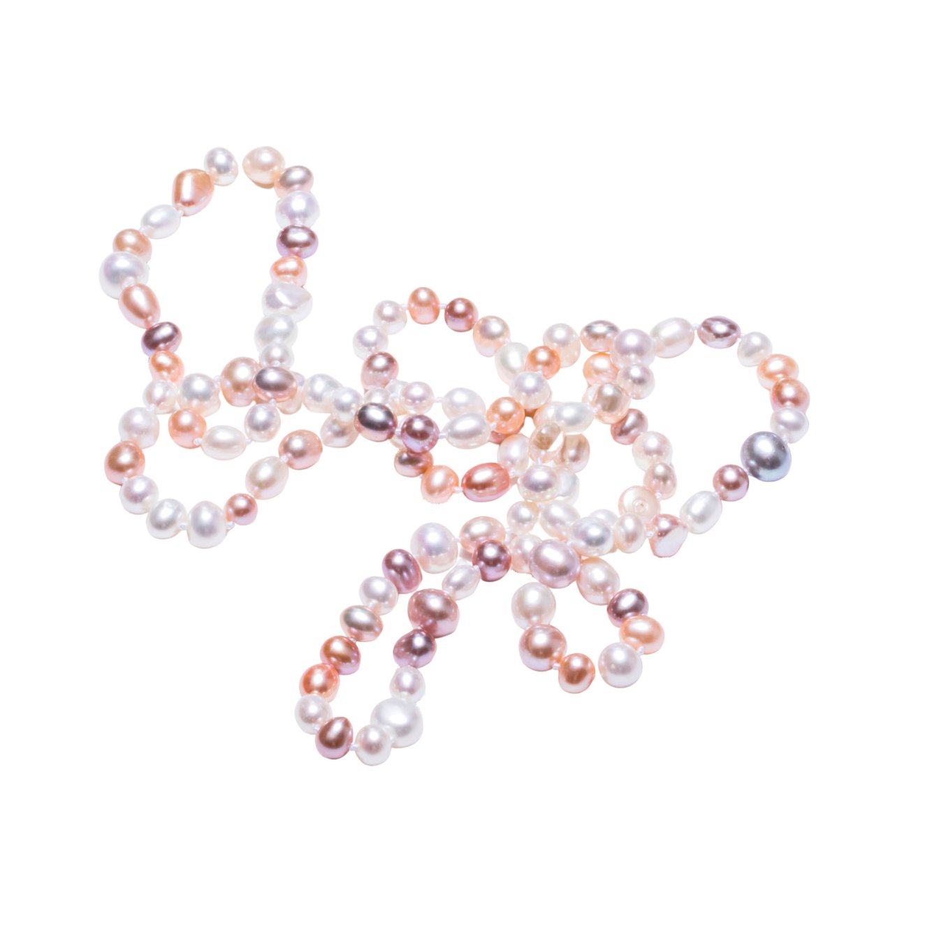 Pink and White Freshwater Pearl Sautoir