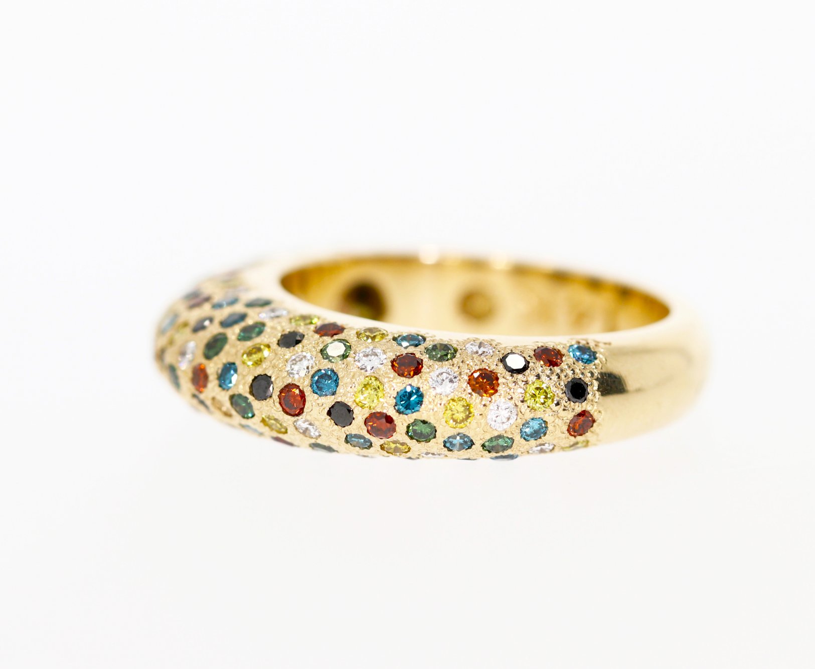 Rainbow Diamond Ring-Coloful Life Diamond Ring-Colord Diamond Ring