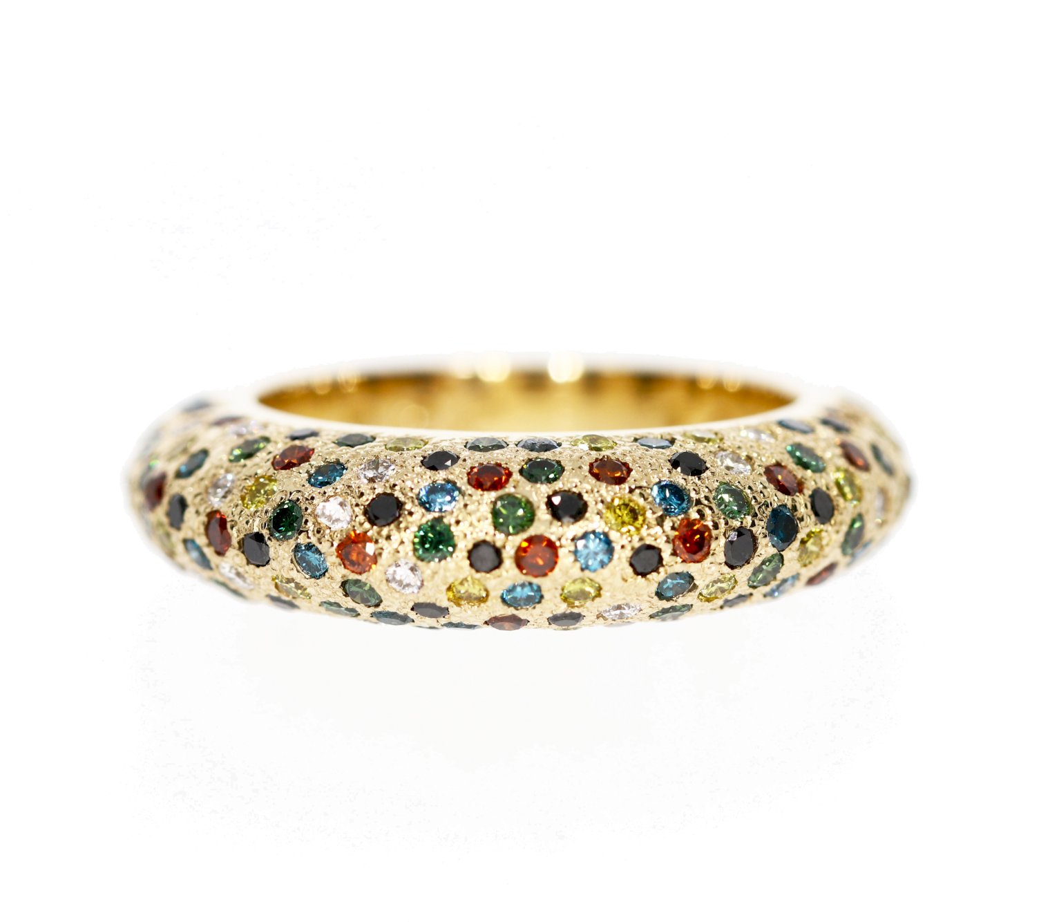 Rainbow Diamond Ring-Coloful Life Diamond Ring-Colord Diamond Ring