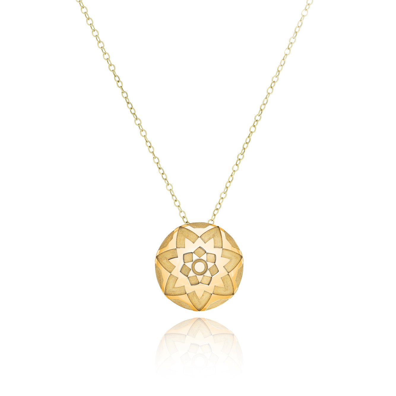 Starburst Necklace - Large - Solid Yellow Gold