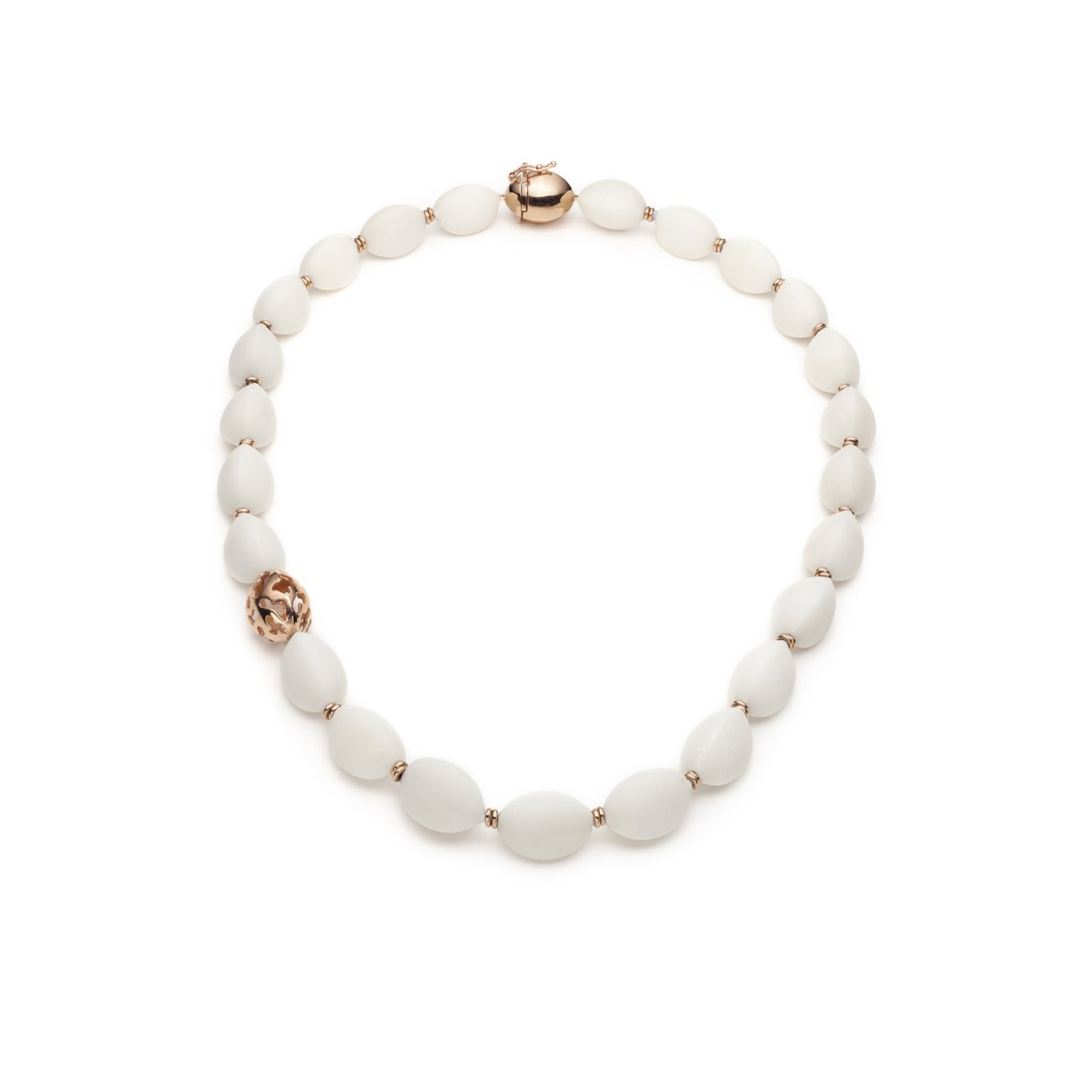 White calcite necklace_1