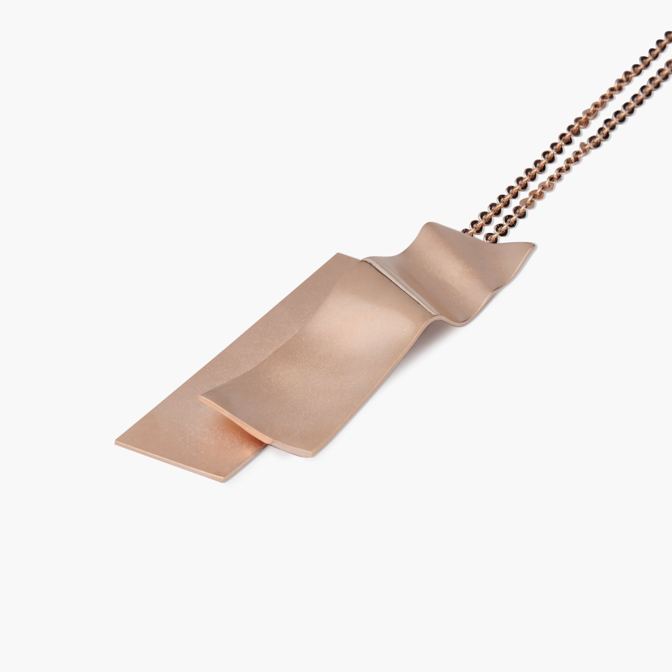 Rose gold-plated brass pendant
